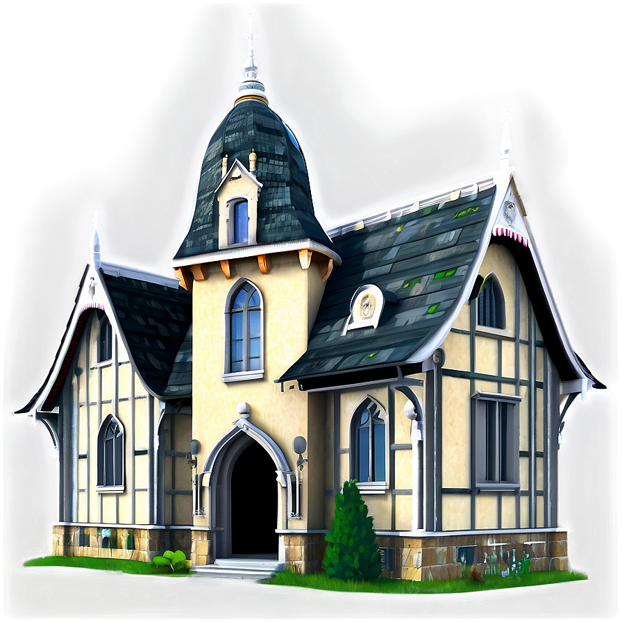 Gothic Style Manor Png Sks55 PNG Image