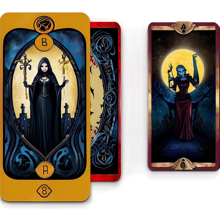 Gothic Tarot Cards Png Nov PNG Image