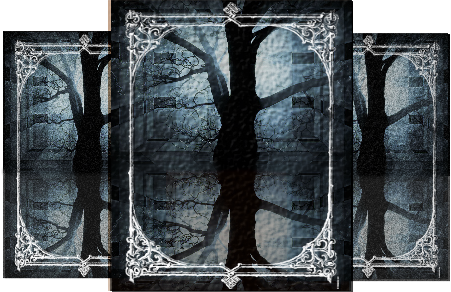 Gothic_ Tree_ Triptych.png PNG Image