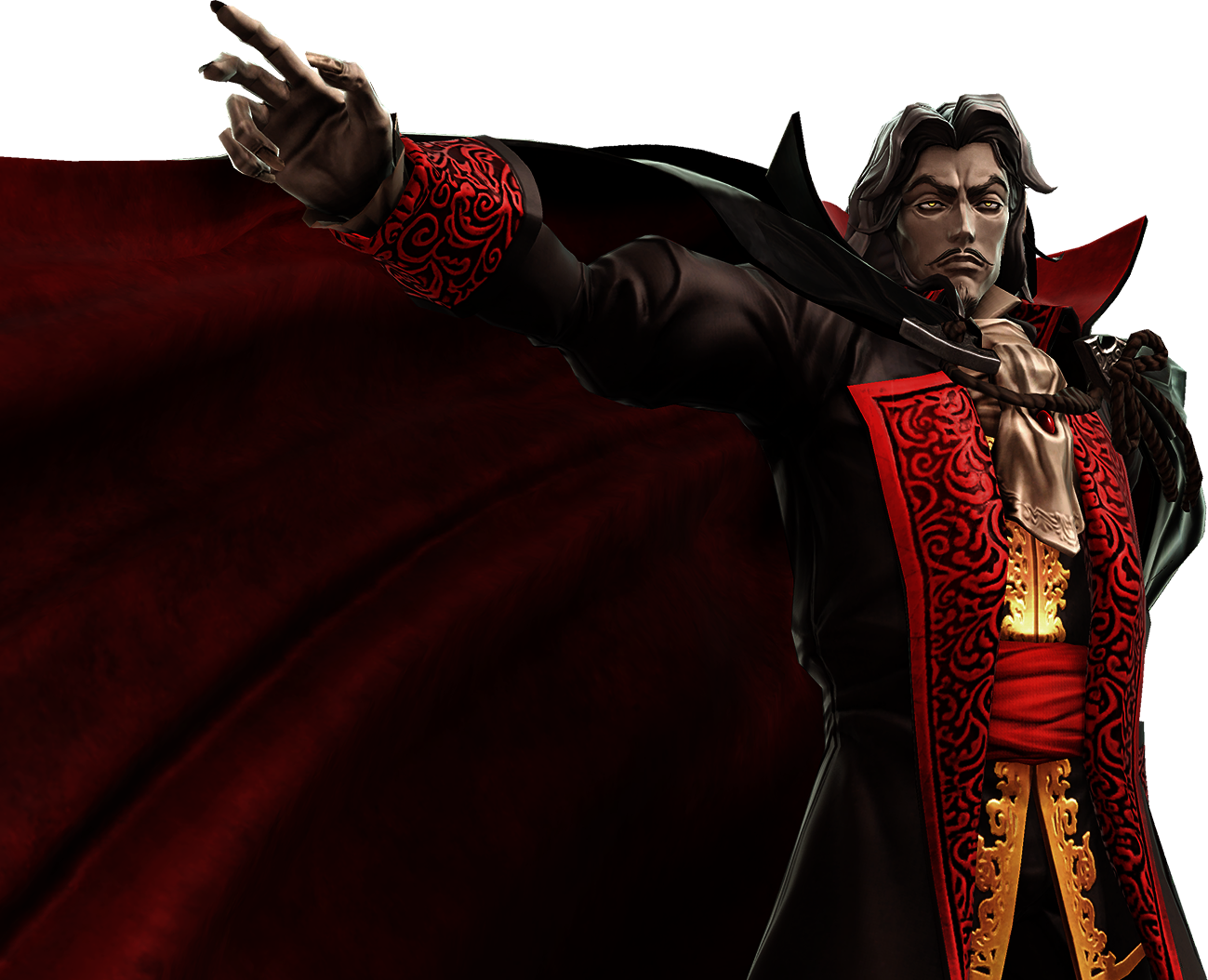 Gothic Vampire Lord Illustration PNG Image