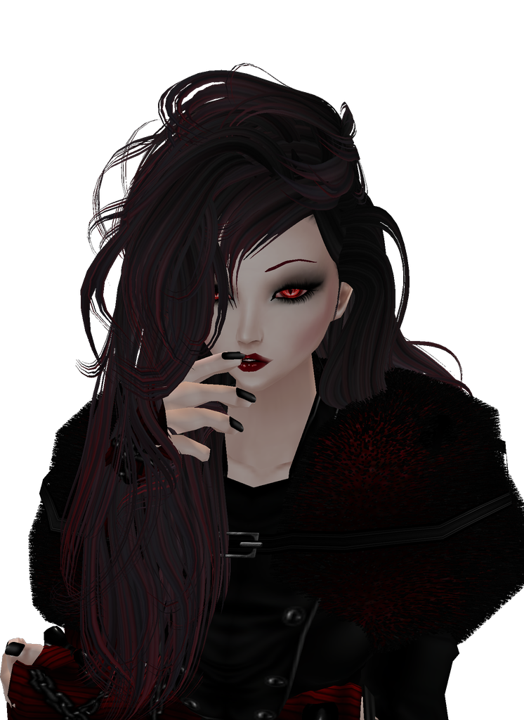 Gothic Vampire Portrait PNG Image