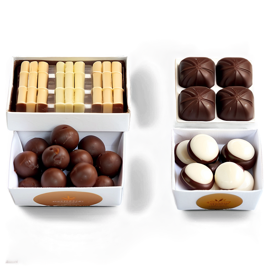 Gourmet Chocolate Assortment Png Qtr74 PNG Image