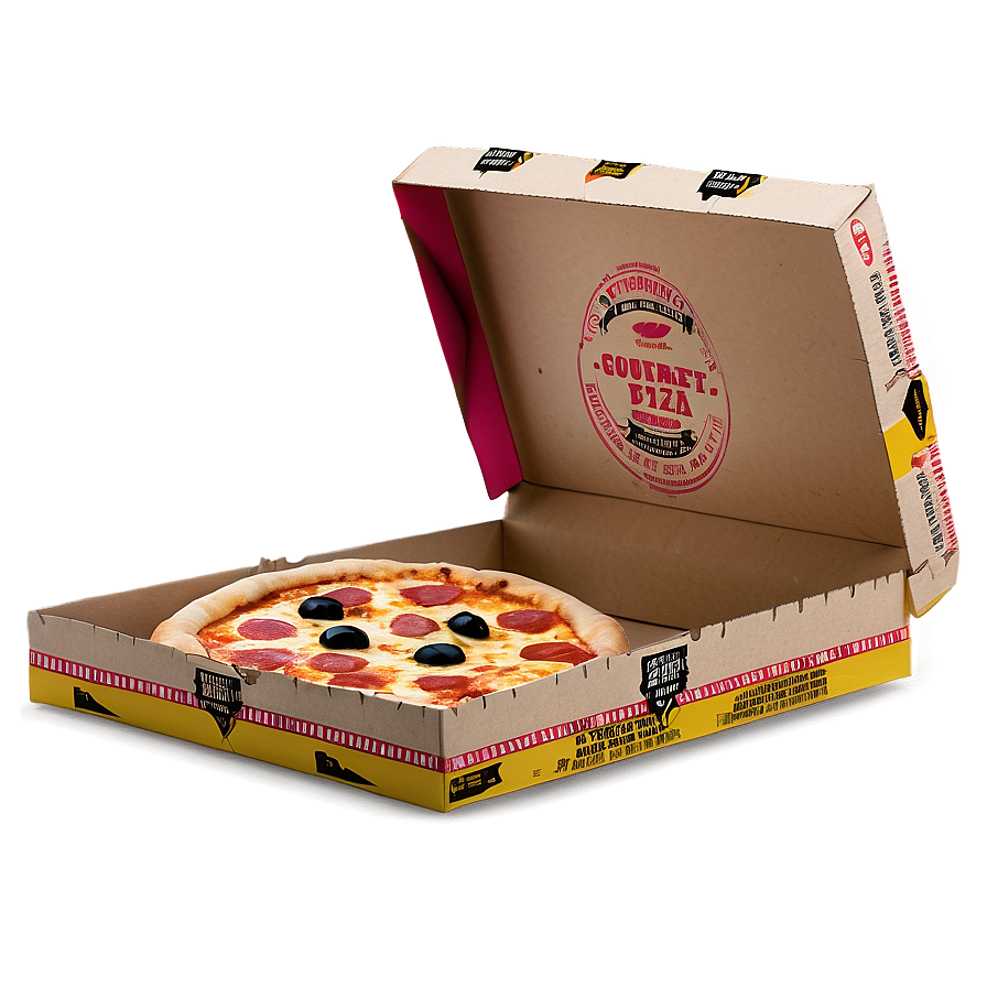 Gourmet Pizza Box Png Kch82 PNG Image