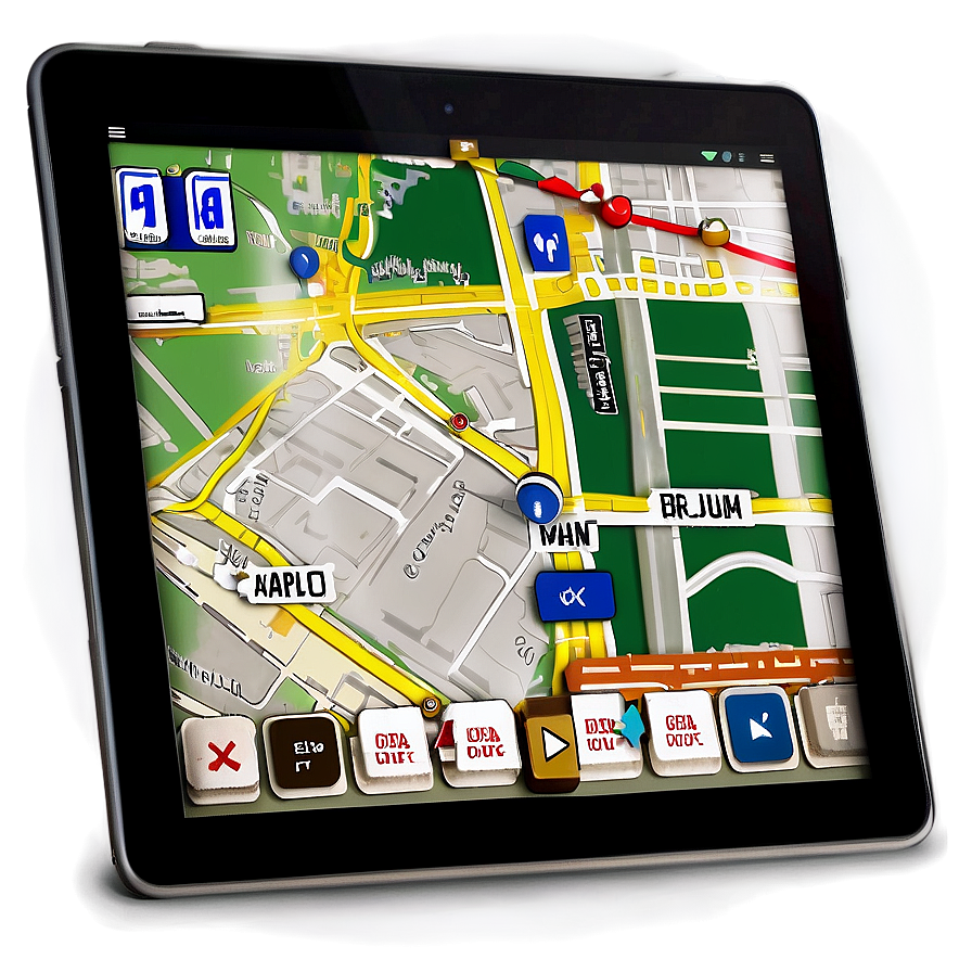 Gps On Digital Tablet Png 06202024 PNG Image