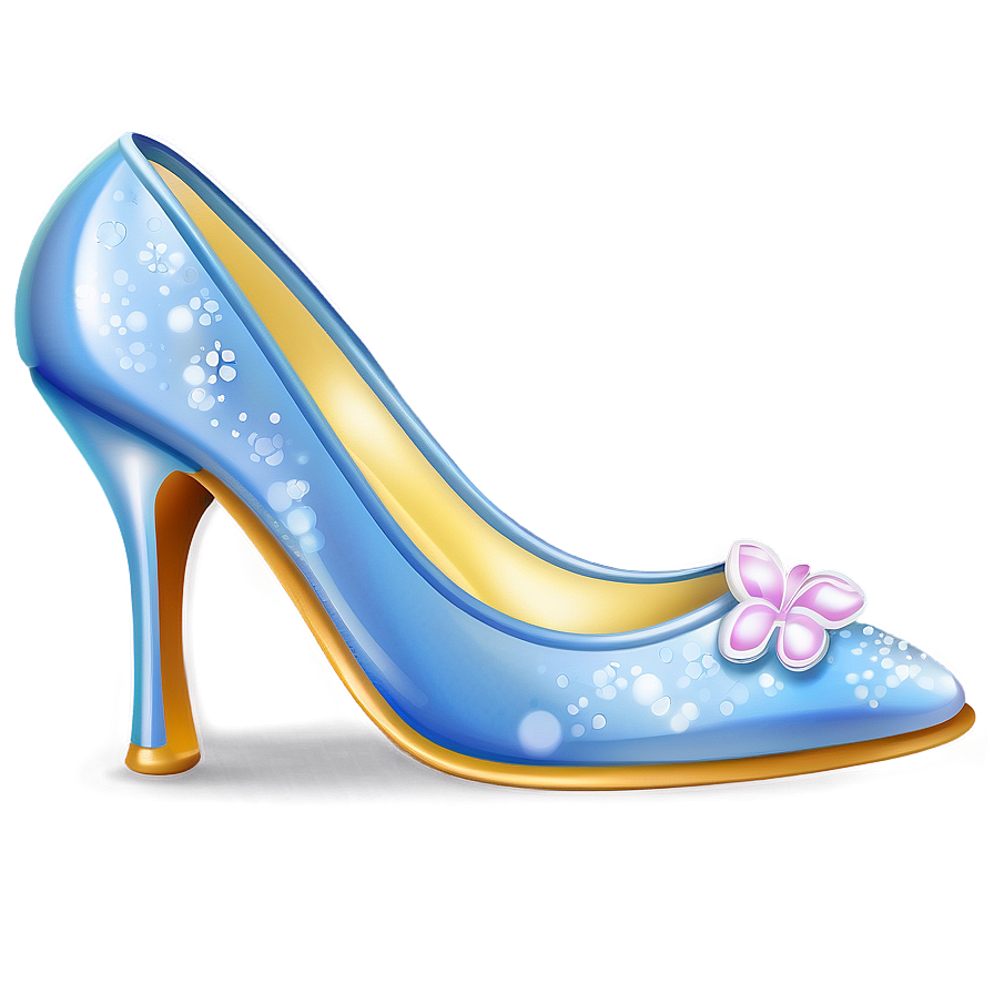 Graceful Cinderella Shoe Illustration Png 5 PNG Image