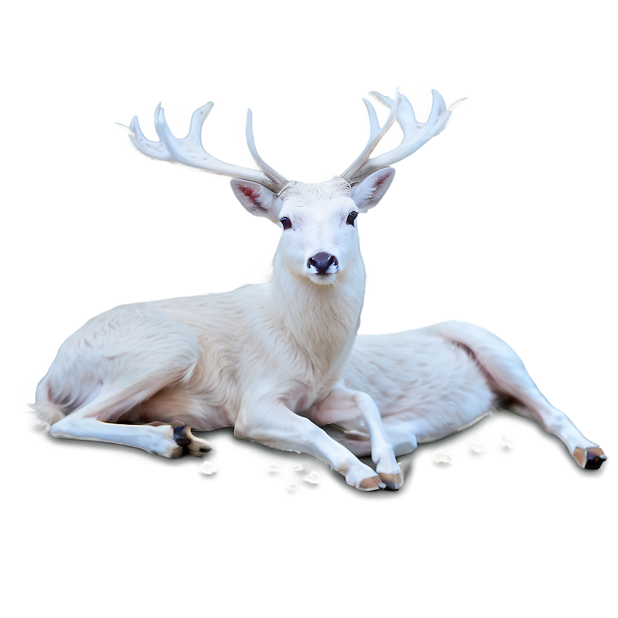 Graceful White Deer Png Wnj18 PNG Image