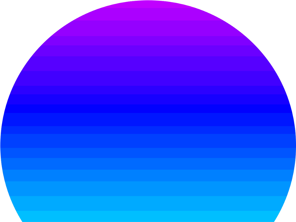 Gradient Blue Circle Abstract PNG Image