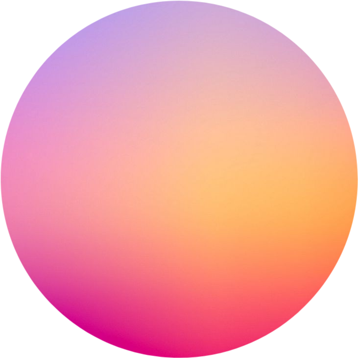 Gradient Circle Background Purple Pink Orange PNG Image