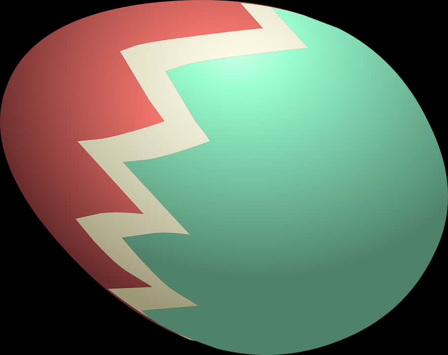 Gradient Easter Eggwith Arrow Design PNG Image