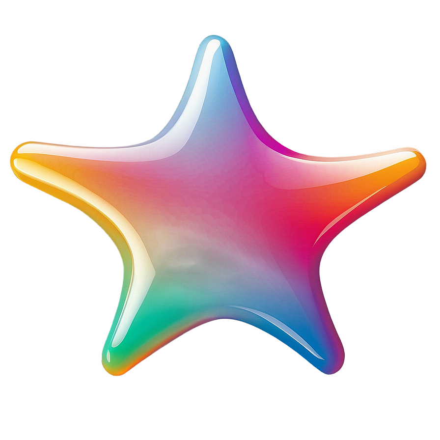 Gradient Rounded Star Png Qoh46 PNG Image