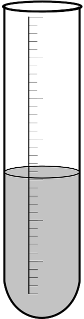 Graduated Cylinder Half Filled PNG Image