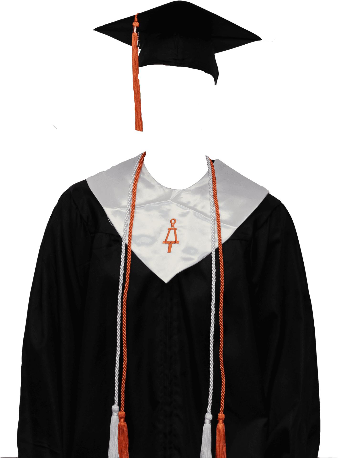 Graduation Attire Capand Gown PNG Image