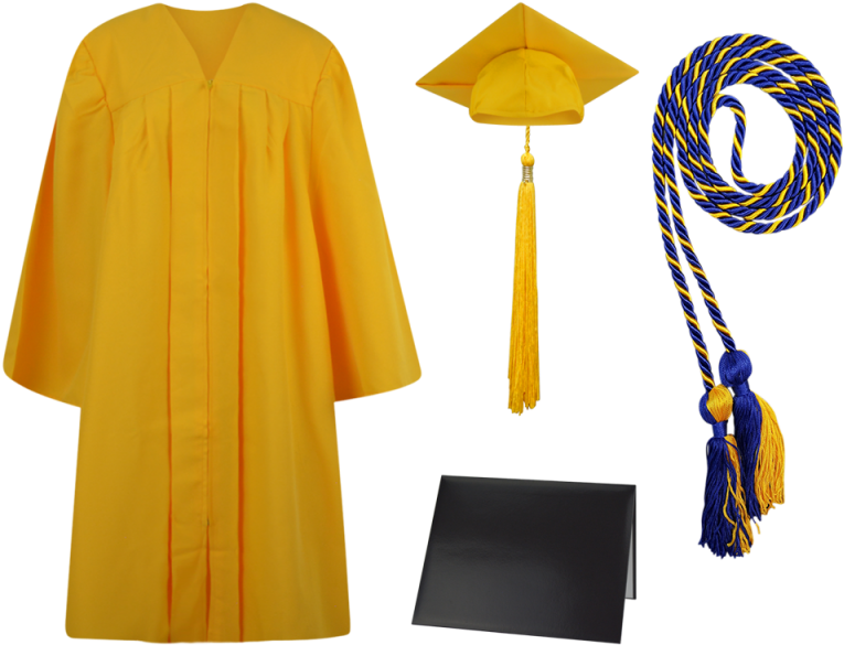 Graduation Cap Gown Accessories PNG Image