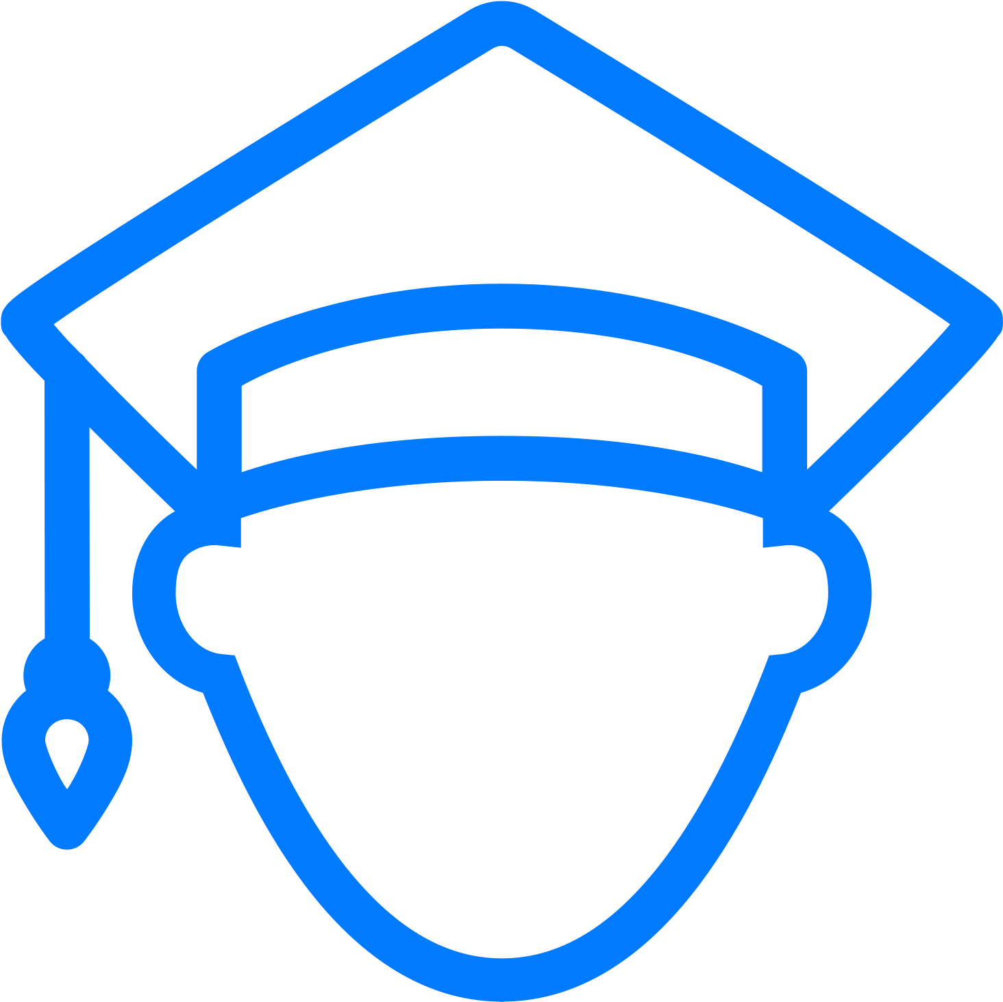 Graduation Cap Icon PNG Image