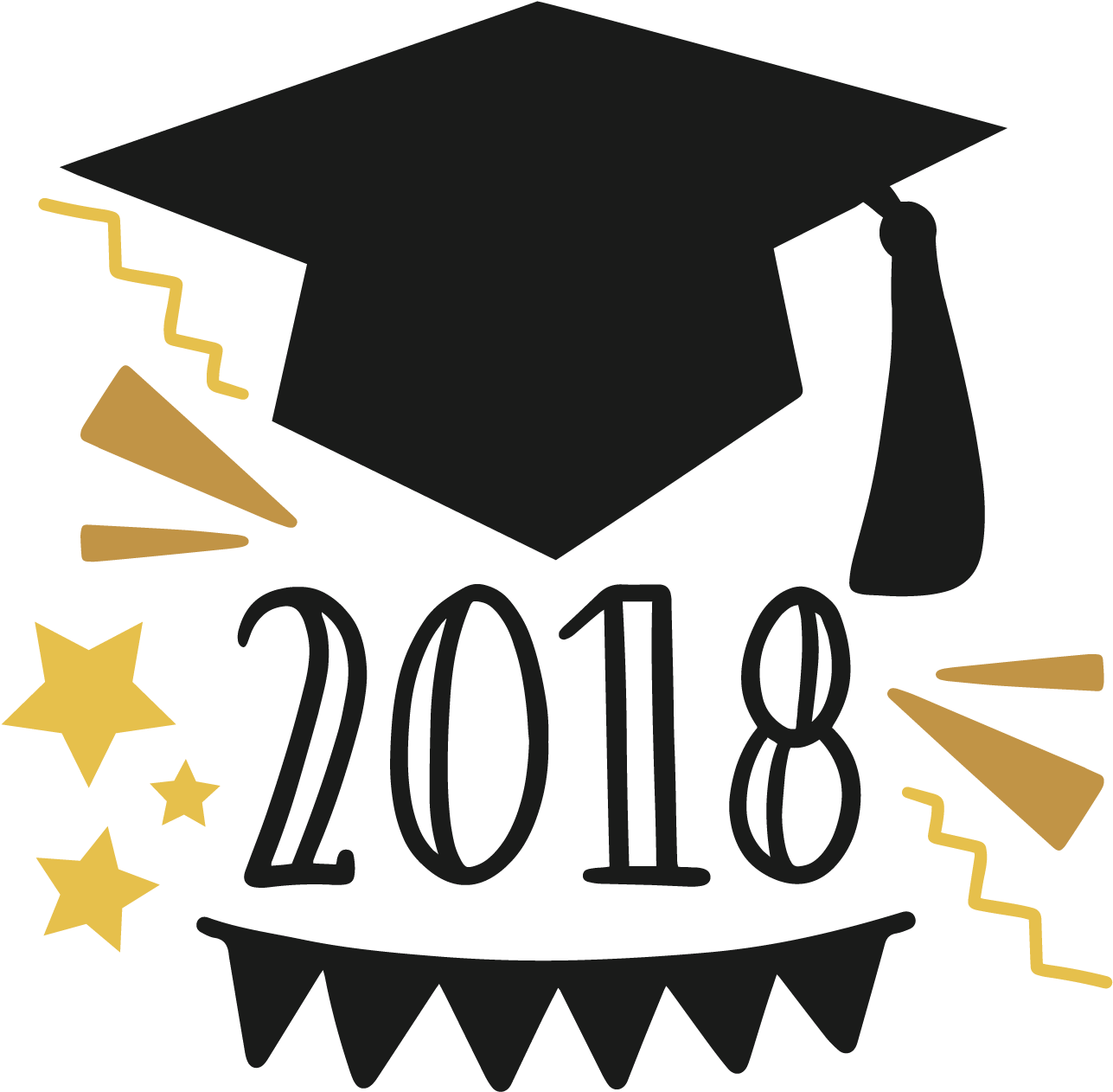 Graduation Cap2018 Celebration PNG Image