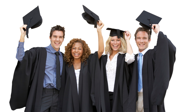 Graduation Celebration Group PNG Image