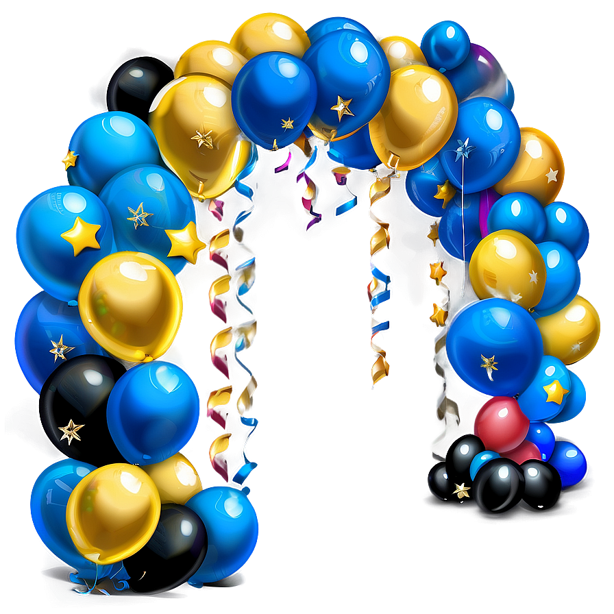 Graduation Party Balloon Arch Png Iwb PNG Image