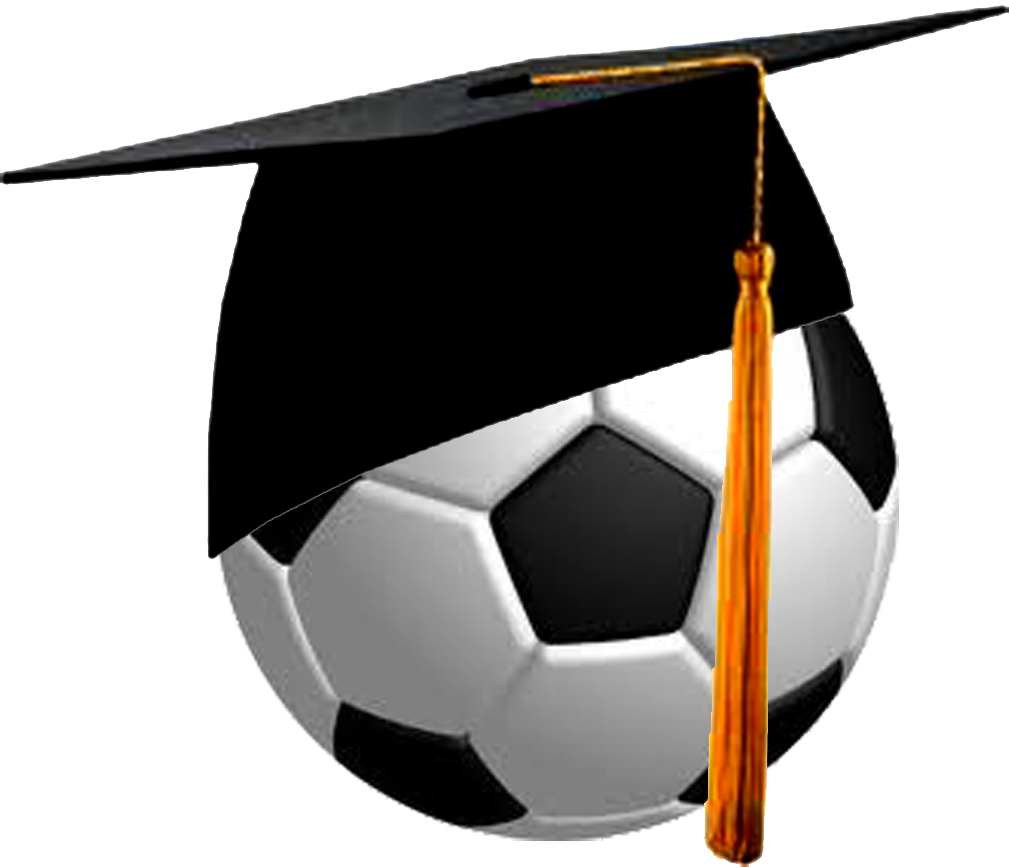 Graduation Soccer Ball Concept PNG Image