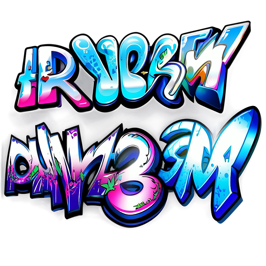 Graffiti Alphabet Png 05032024 PNG Image