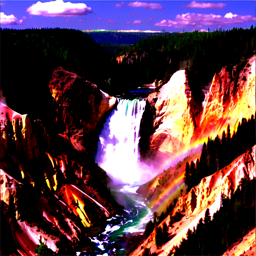 Grand Canyon Of The Yellowstone Png 06112024 PNG Image