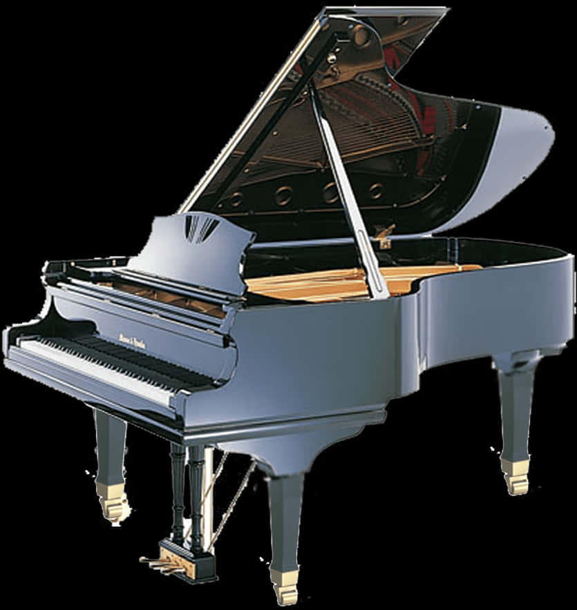 Grand Piano Elegance PNG Image