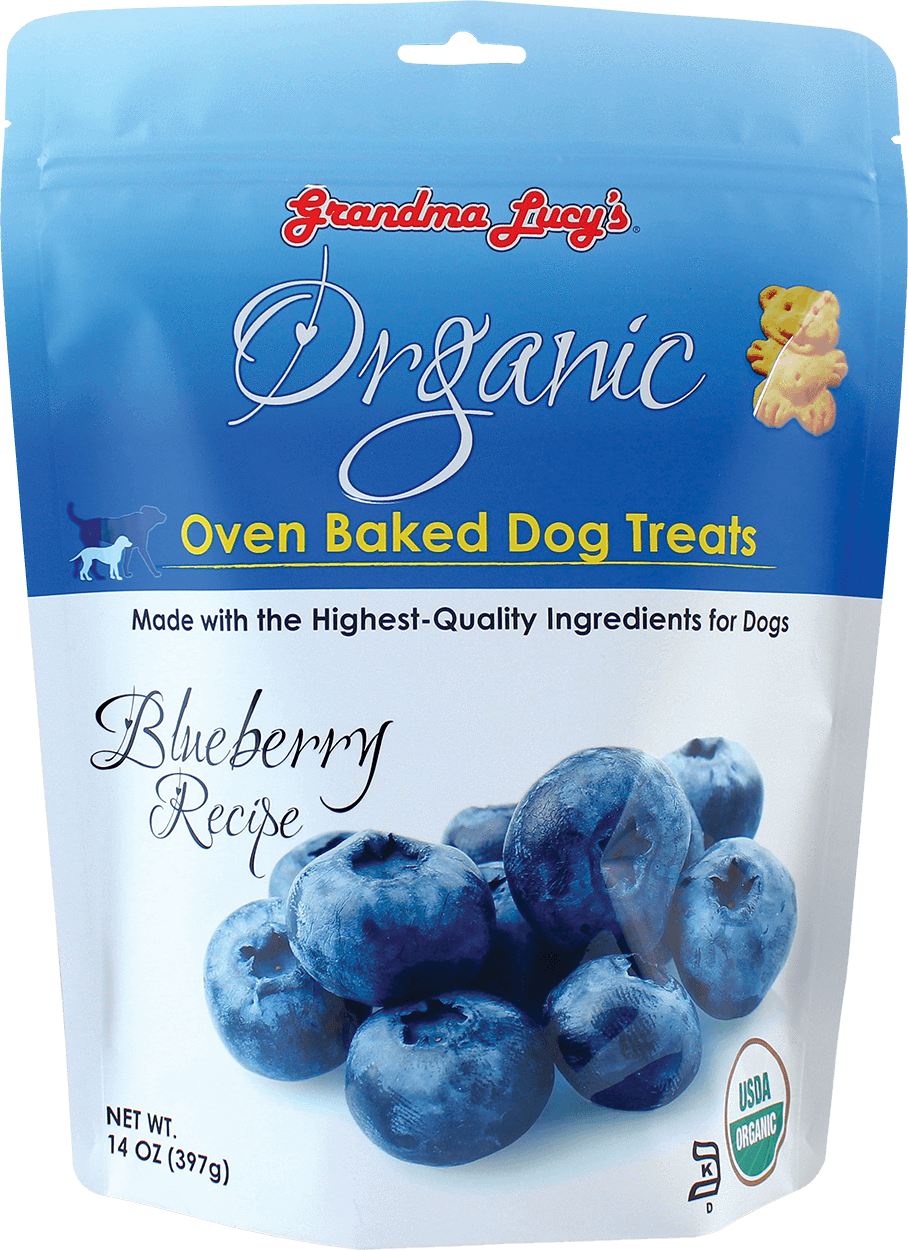 Grandma Lucys Organic Oven Baked Dog Treats Blueberry Recipe PNG Image