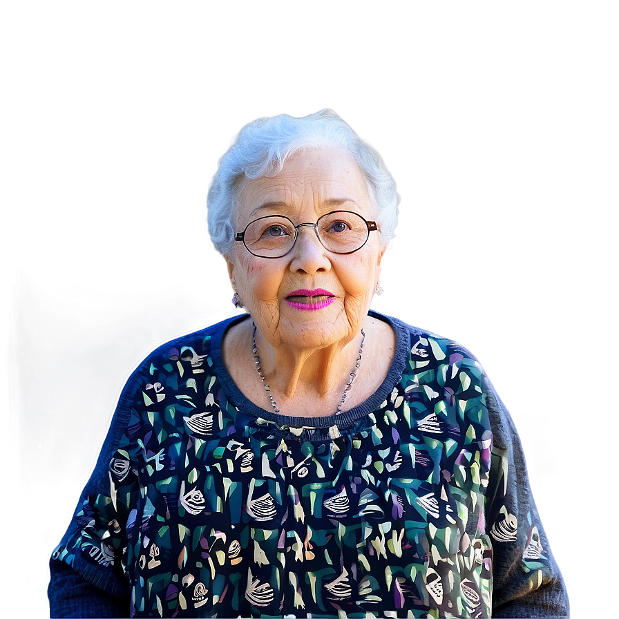 Grandma Portrait Png 06112024 PNG Image