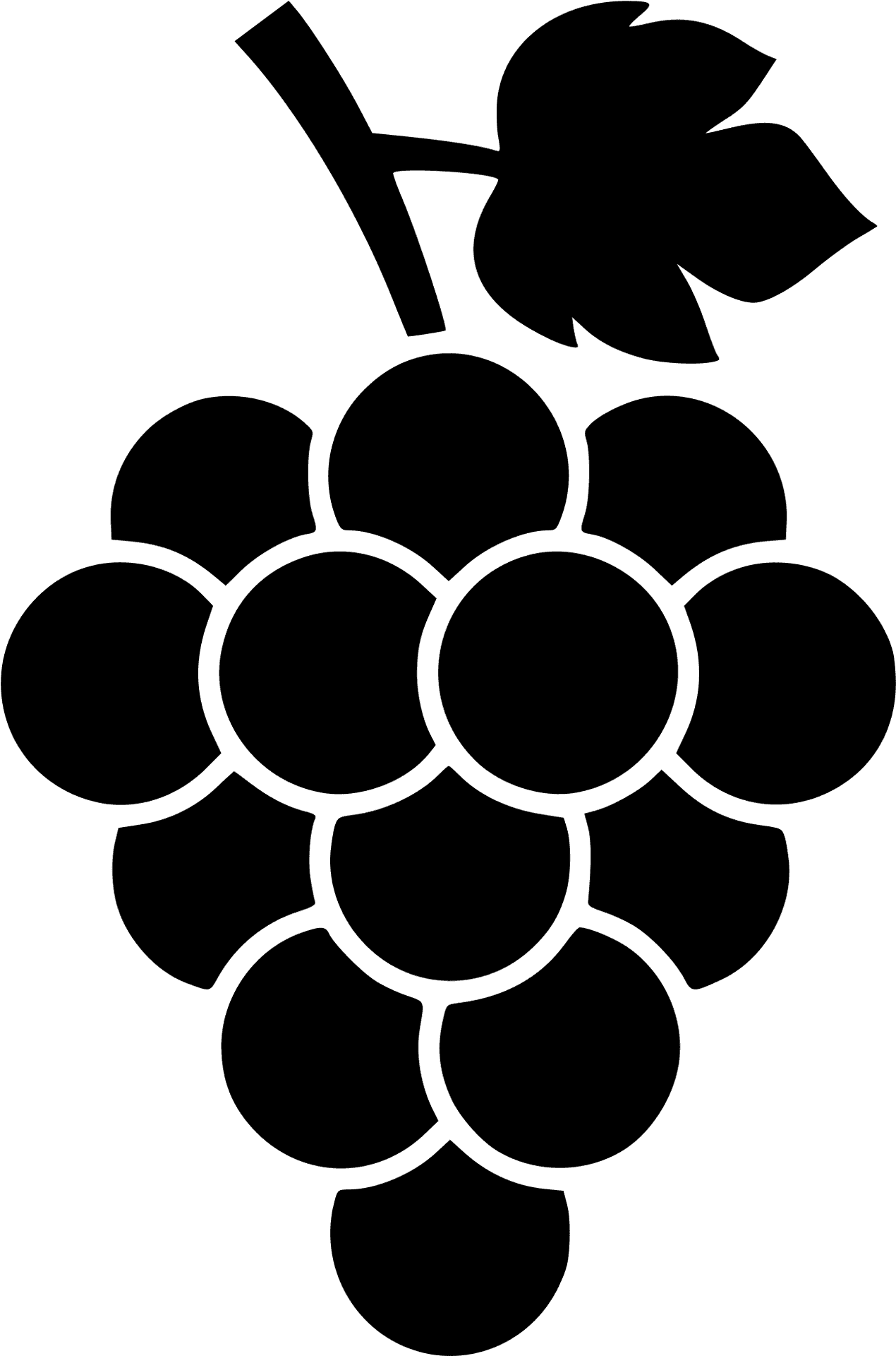 Grape Cluster Icon PNG Image