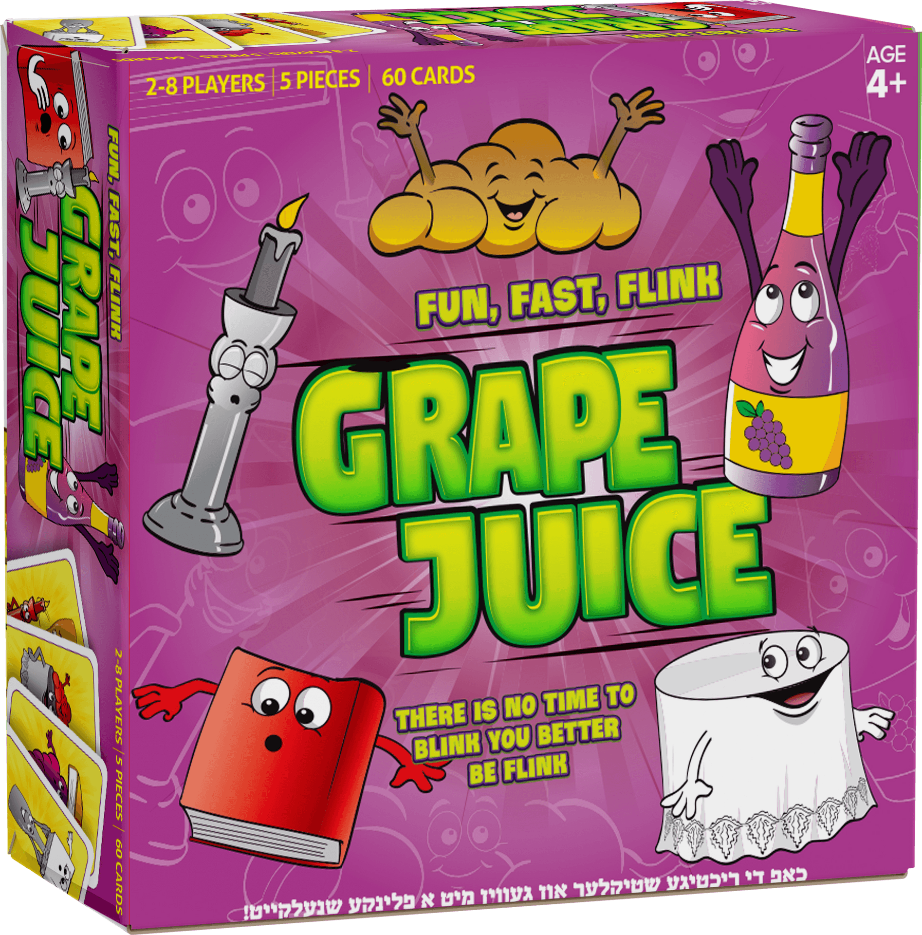 Grape Juice Board Game Packaging PNG Image