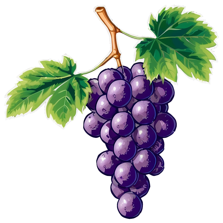 Grape With Leaf Png Yxv39 PNG Image