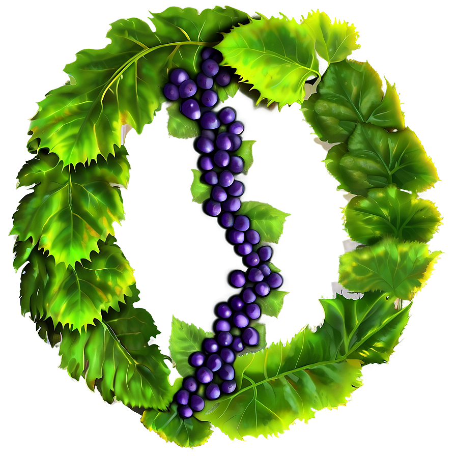 Grapevine Wreath Artwork PNG Image