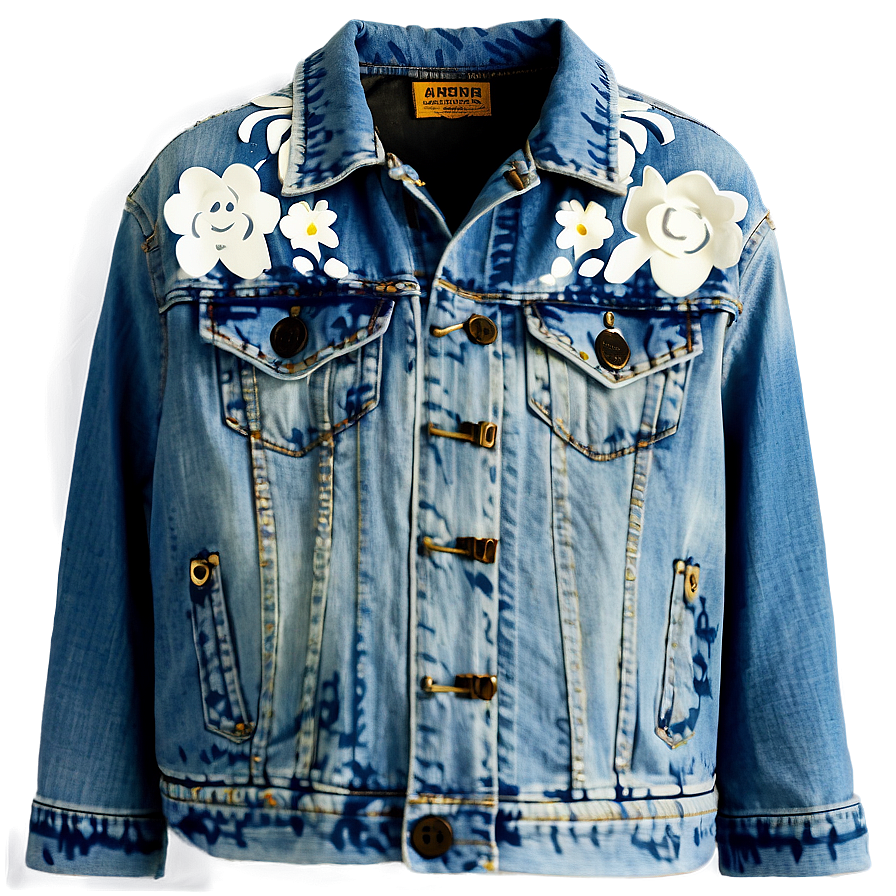 Graphic Jean Jacket Png 06132024 PNG Image