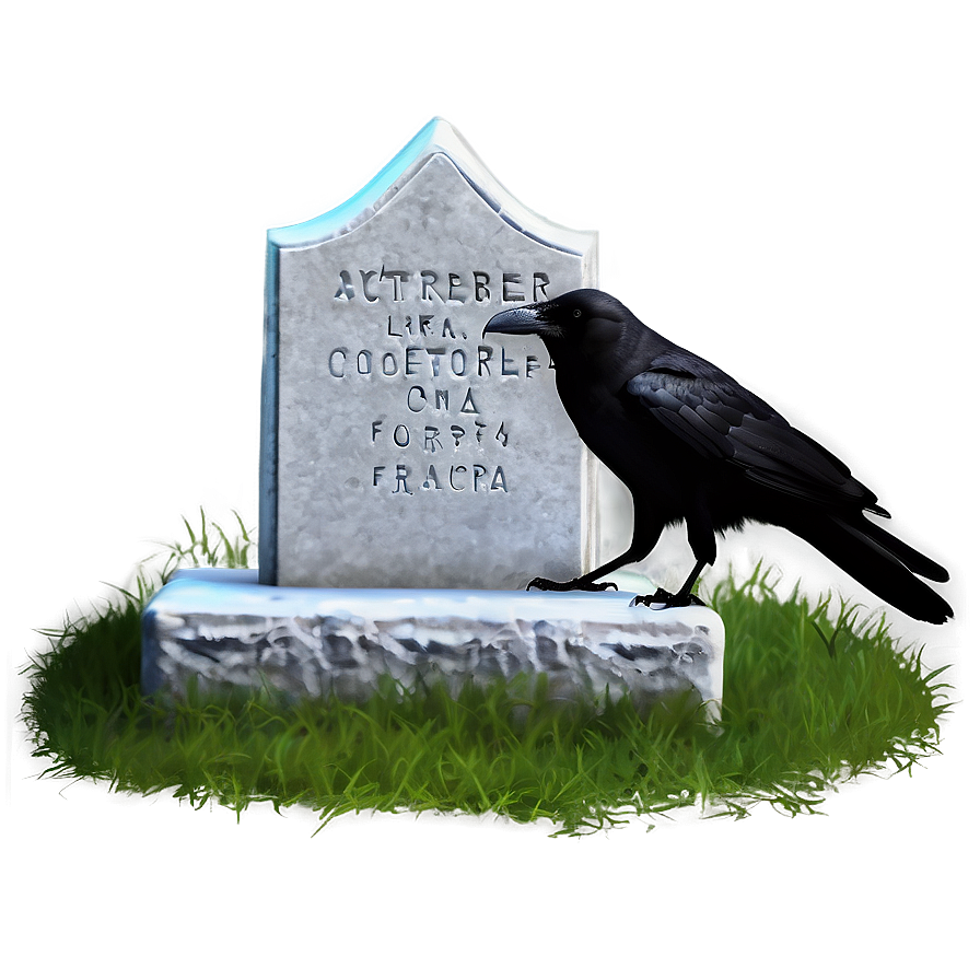 Grave With Crow Png Utr7 PNG Image