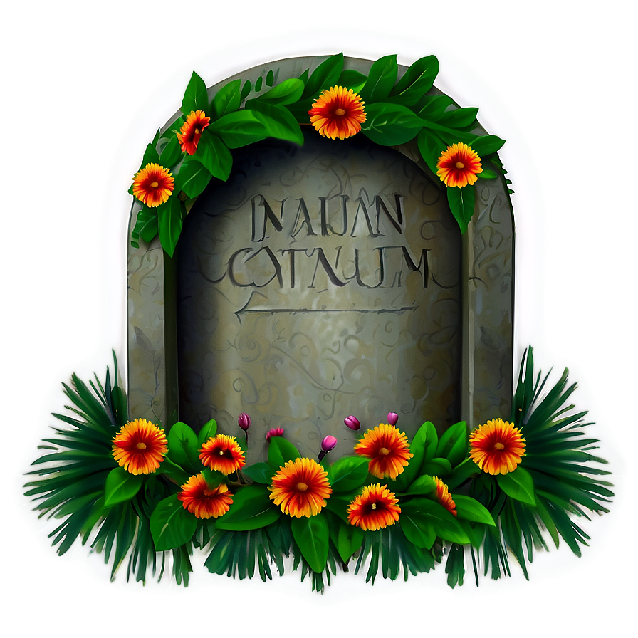 Grave With Wreath Png 66 PNG Image