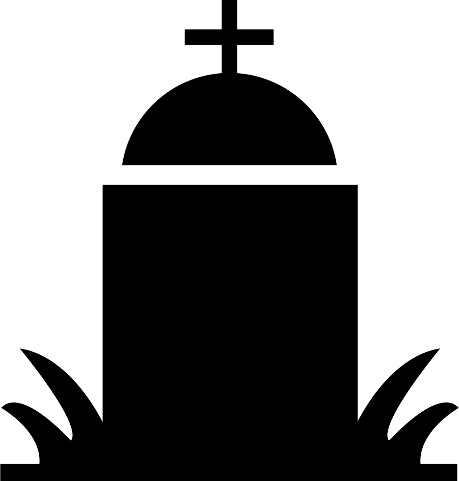 Graveyard Silhouette Tombstone PNG Image