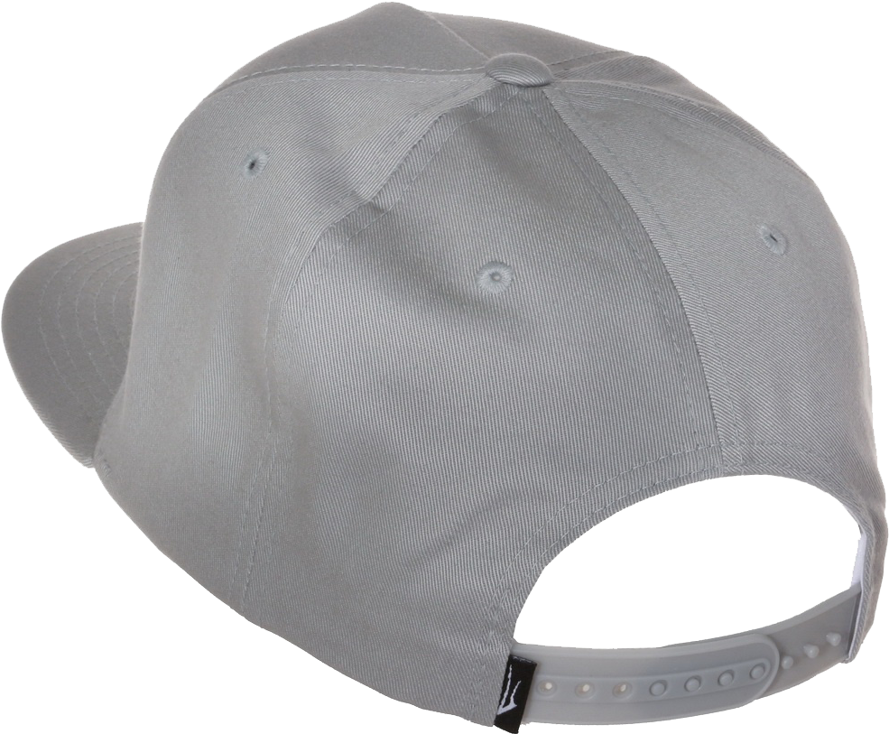 Gray Baseball Cap Back View PNG Image