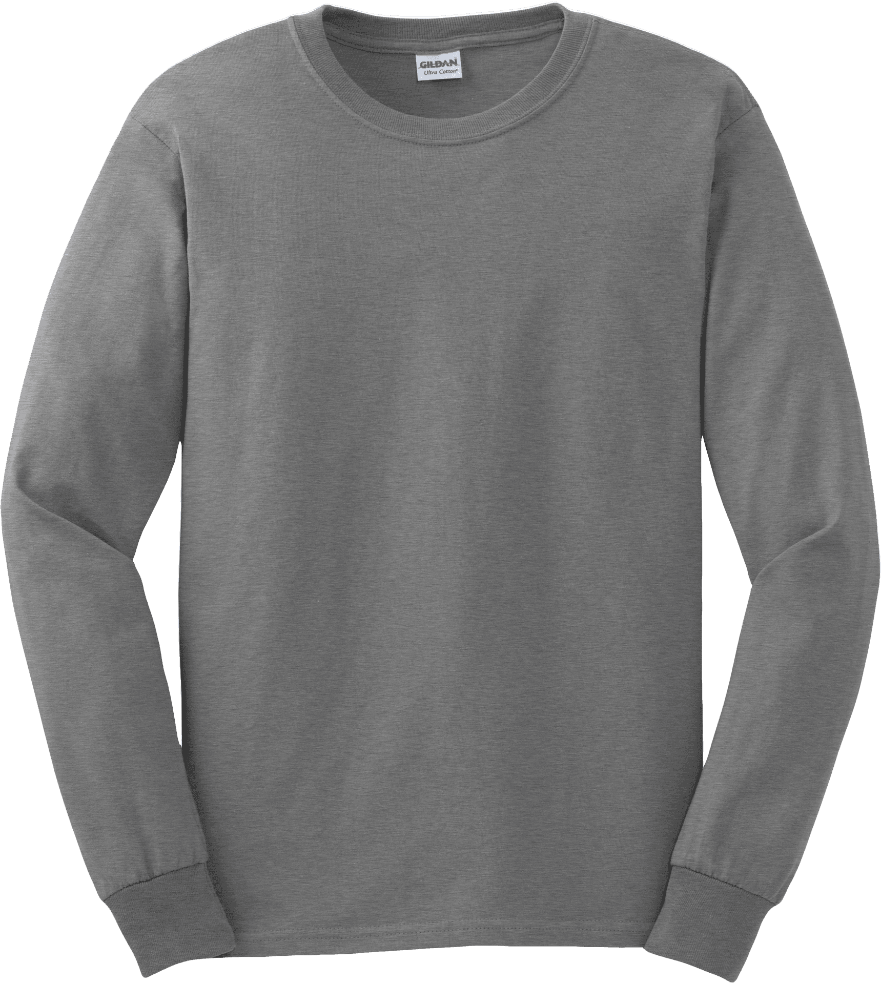 Gray Crewneck Sweatshirt Mockup PNG Image