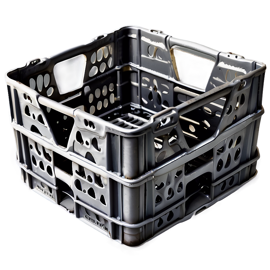 Gray Milk Crate Png 7 PNG Image