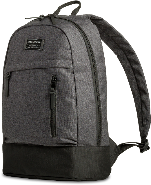 Gray Swiss Gear Backpack PNG Image