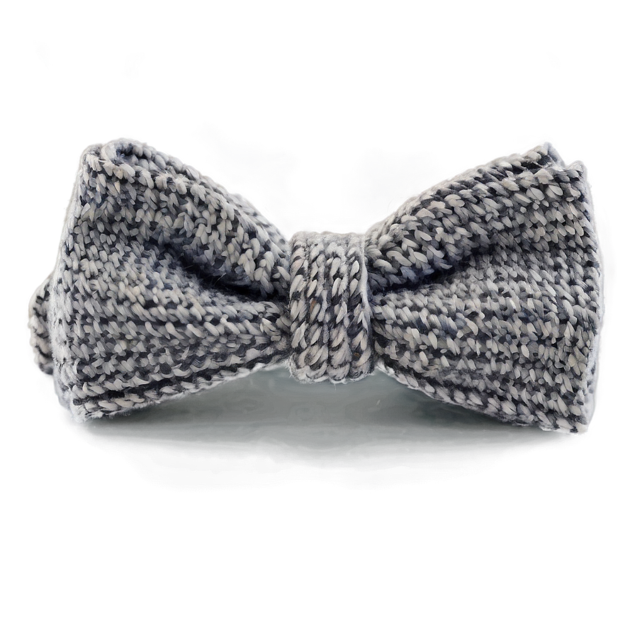 Gray Wool Bow Tie Png Ckd71 PNG Image