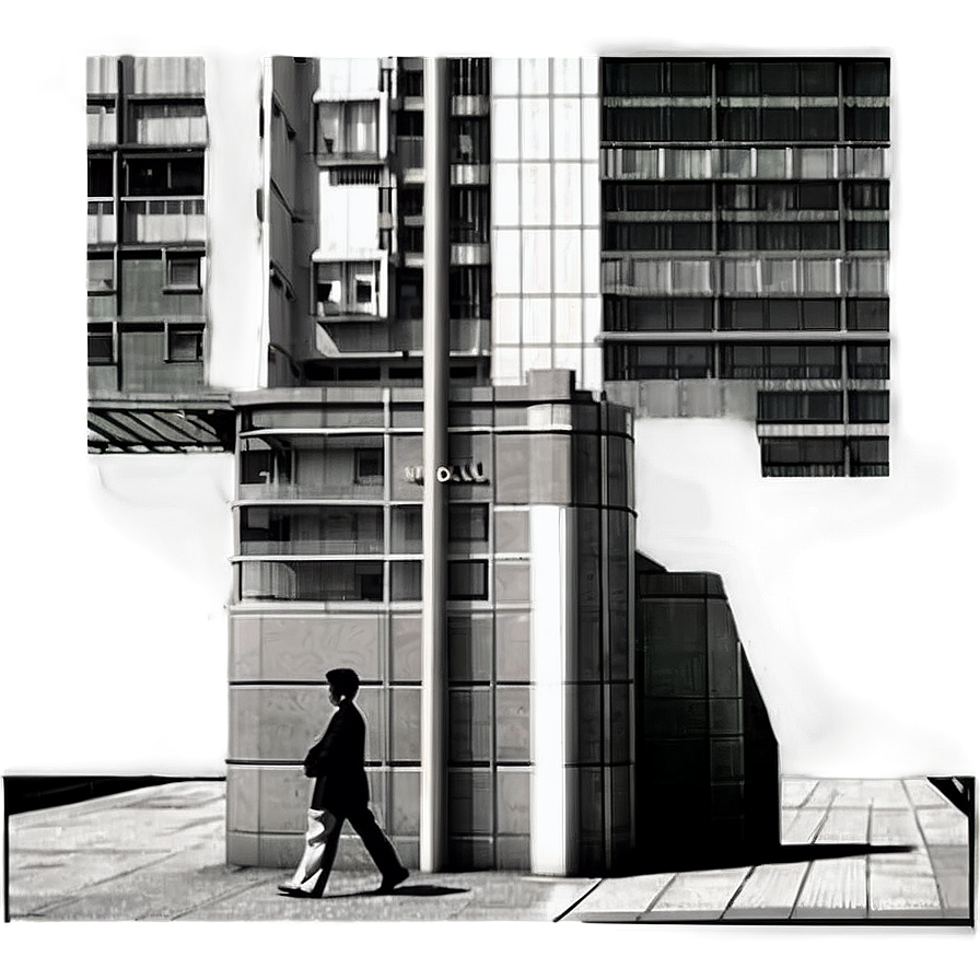 Grayscale Street Photography Png Agv PNG Image