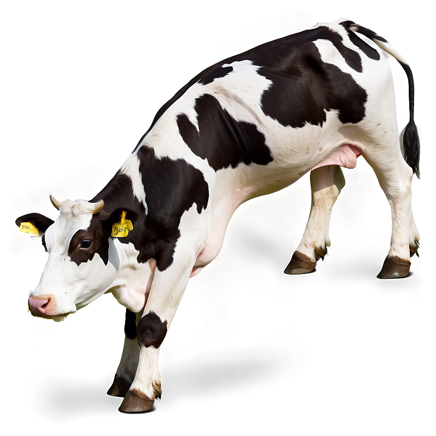 Grazing Dairy Cow Png Mmm1 PNG Image