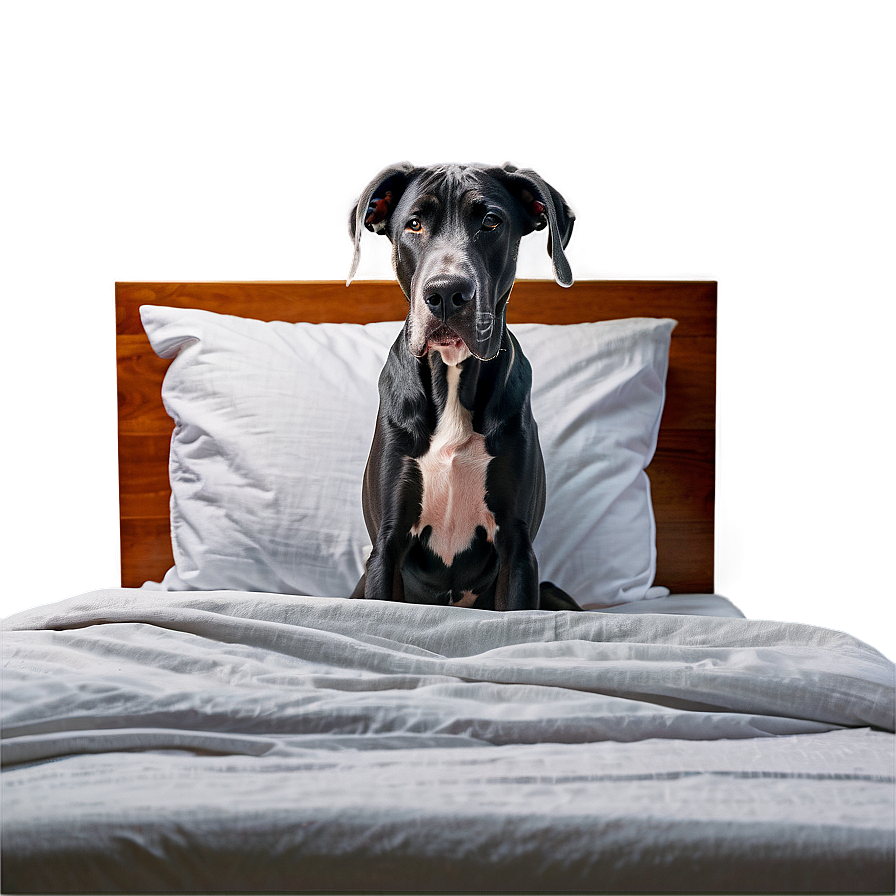 Great Dane In Bed Png Cqc PNG Image