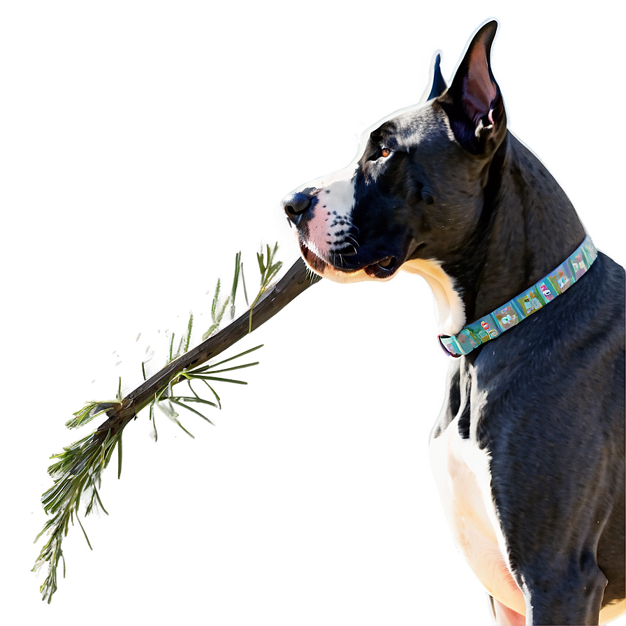 Great Dane In Snow Png Xbs PNG Image