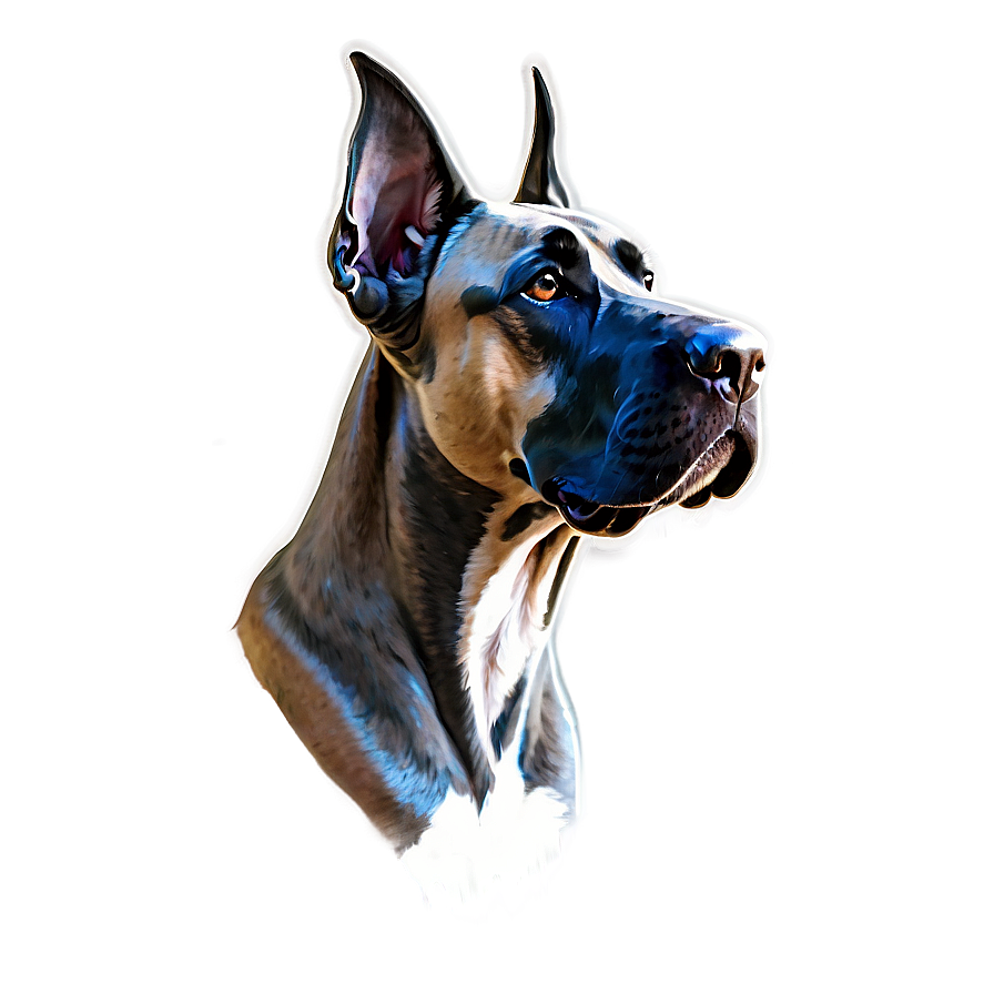 Great Dane Sketch Png 06212024 PNG Image