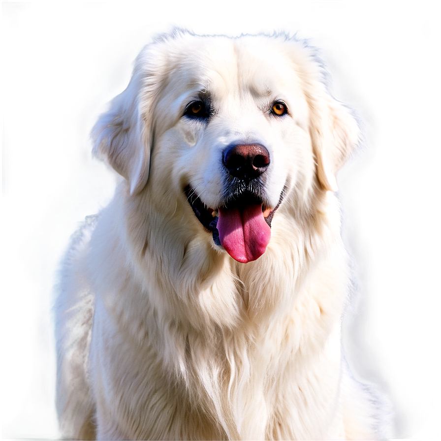 Great Pyrenees In Autumn Png Bdx PNG Image