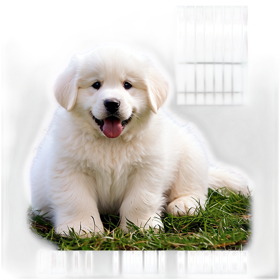 Great Pyrenees Puppy Face Png Mfu PNG Image