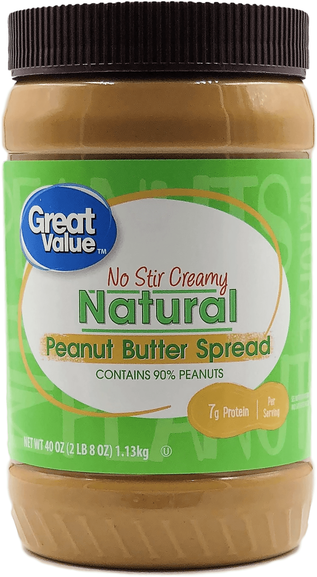 Great Value Natural Peanut Butter PNG Image