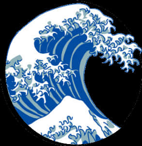 Great Wave Tattoo Design PNG Image