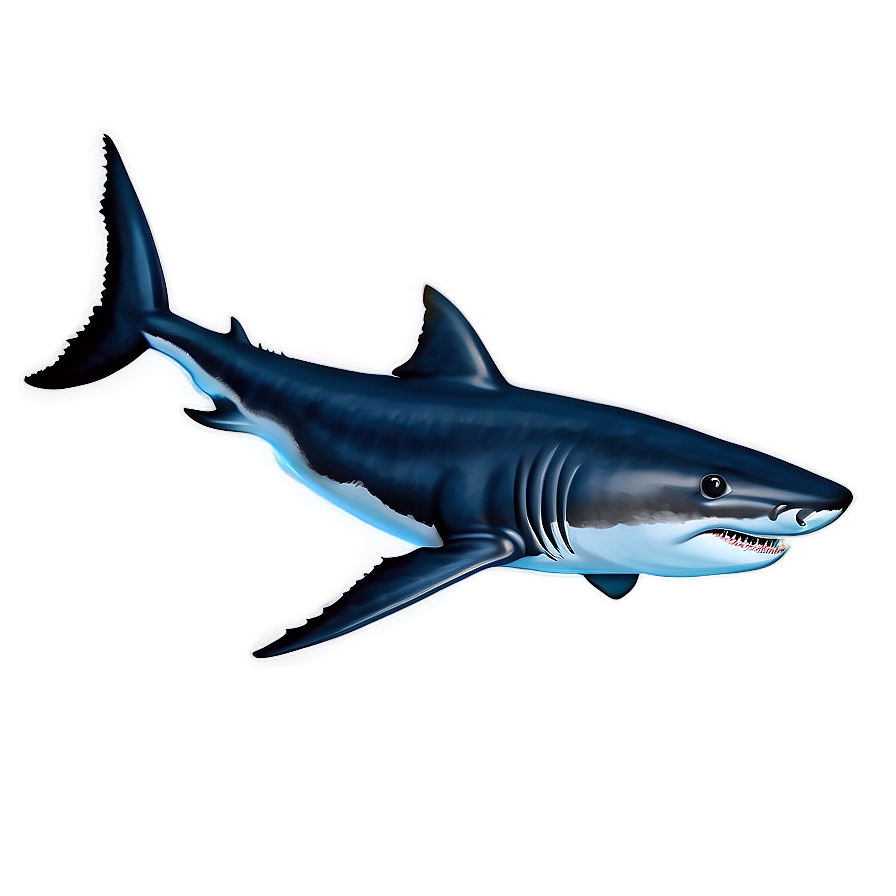 Great White Shark Drawing Png Ubt15 PNG Image